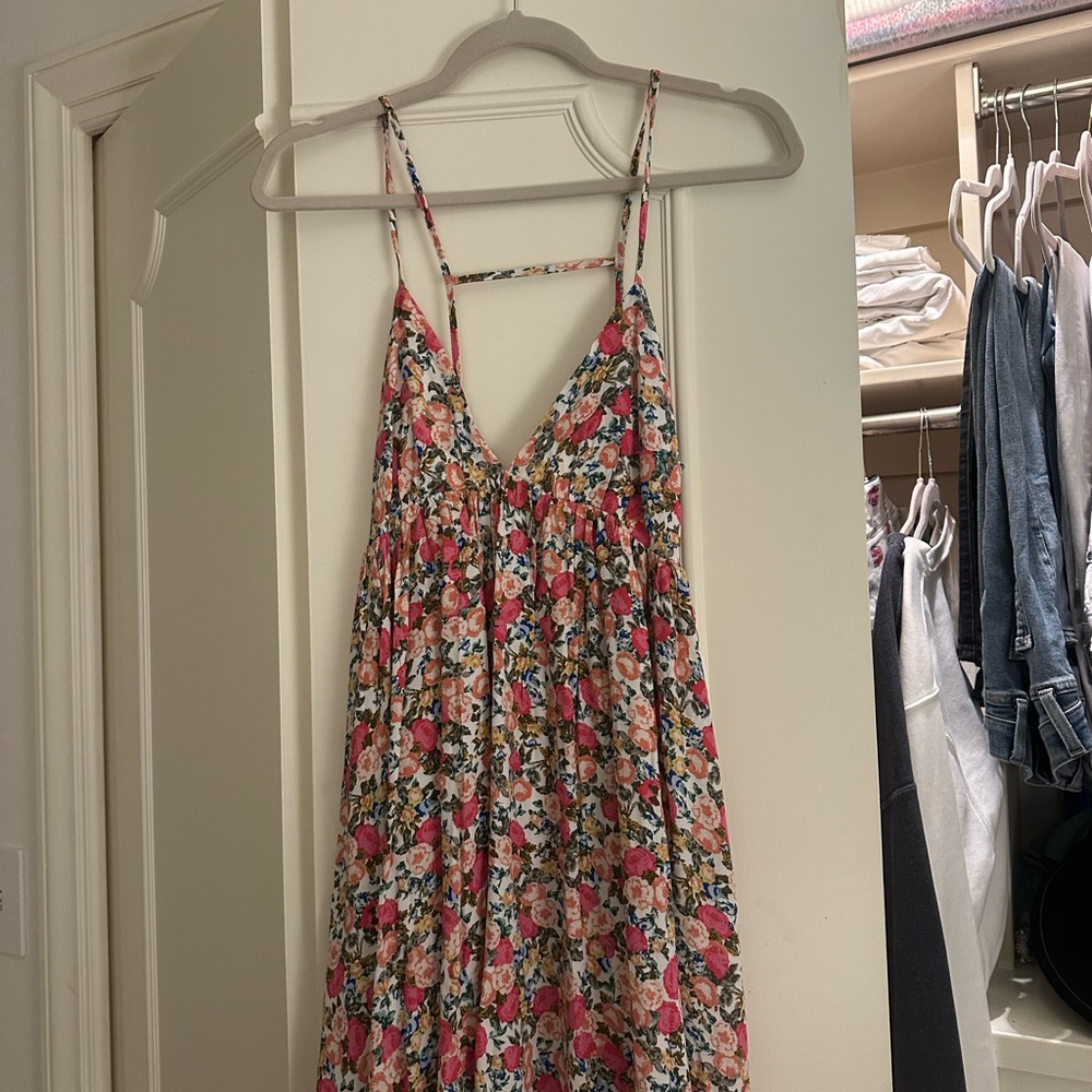 Floral Spaghetti Strap Dress